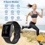 YAMAY Smart Watch Fitness Tracker Watches for Men Women, Fitness Watch Heart Rate Monitor IP68 Waterproof Digital Watch with Step Calories Sleep Tracker, Smartwatch Compatible iPhone Android Phones