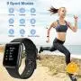 YAMAY Smart Watch Fitness Tracker Watches for Men Women, Fitness Watch Heart Rate Monitor IP68 Waterproof Digital Watch with Step Calories Sleep Tracker, Smartwatch Compatible iPhone Android Phones
