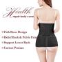 2 in 1 Postpartum Support Recovery Belly Wrap Waist/Pelvis Belt Body Shaper Postnatal Shapewear,One Size