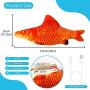 Ackitry Electric Moving Fish Toy Realistic Cat Flopping Fish Toy Wiggle Fish Catnip Toys Plush Interactive Cat Toys for Cat Exercise