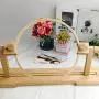 Size Adjustable Round Embroidery Frame Hoop Stand Holder Wood Easy Operation Size Adjustable Round Embroidery Frame Hoop Stand Holder Wood Easy Operation