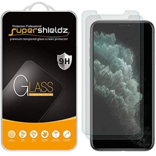 (2 Pack) Supershieldz Anti Glare (Matte) Screen Protector for iPhone 11 Pro Max and iPhone Xs Max (6.5 inch) [Tempered Glass] Anti Scratch, Bubble Free