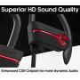 SENSO Bluetooth Wireless Headphones, Best Sports Earphones w/Mic IPX7 Waterproof HD Stereo Sweatproof Earbuds for Gym Running Workout 8 Hour Battery Noise Cancelling Headsets HiFi Cordless Headphones