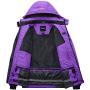 Wantdo Womens Mountain Waterproof Ski Jacket Windproof Rain Jacket Winter Warm Snow Coat