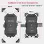 iMESTOU Motorcycle Phone Holder Bicycle/Bike Cellphone Mount Auto Clamping 360 Rotation for 22-25-32mm Handlebar/Rear-View Mirror on Street Bike Dirt Bikes Snowmobile Adventure Motorcycles ATV