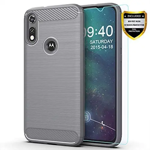 Moto E 2020 case,Motorola E case,with HD Screen Protector,M MAIKEZI Soft TPU Slim Fashion Non-Slip Protective Phone Case Cover for Motorola Moto E (2020)(Gray Brushed TPU) Moto E 2020 case,Motorola E case,with HD Screen Protector,M MAIKEZI Soft TPU Slim Fashion Non-Slip Protective Phone Case Cover for Motorola Moto E (2020)(Gray Brushed TPU)