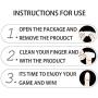 NICESTAL 50 PCS PUBG Mobile Game Finger Sleeve Mobile Game Controller Esports Mobile Game Aids Reduce Friction and Increase Hand Speed to Prevent Sweat a for Children and Friends