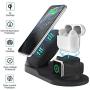Wireless Charger for AirPods Pro with Adapter, Coobetter 3 in 1 Wireless Charging Station,Wireless Charging Stand Watch Charger Compatible with iPhone 11/11 pro /11 Pro Max/Xs/XS Max/XR/X / 8 /8P … …