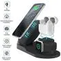 Wireless Charger for AirPods Pro with Adapter, Coobetter 3 in 1 Wireless Charging Station,Wireless Charging Stand Watch Charger Compatible with iPhone 11/11 pro /11 Pro Max/Xs/XS Max/XR/X / 8 /8P … …