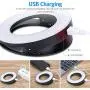 (2020 Upgraded New Version) Selfie Ring Light, 3 Lighting Modes Rechargeable Clip on Fill Light, Adjustable Brightness Phone Camera Circle Light for iPhone X Xr XsMax 11 Pro Android iPad(Black) (2020 Upgraded New Version) Selfie Ring Light, 3 Lighting Modes Rechargeable Clip on Fill Light, Adjustable Brightness Phone Camera Circle Light for iPhone X Xr XsMax 11 Pro Android iPad(Black)