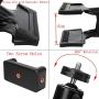MOTOBA Sun Visor Tablet Holder Mount with Firm Clip, Car Cradle Stand for Cell Phone GPS (4 Sizes)