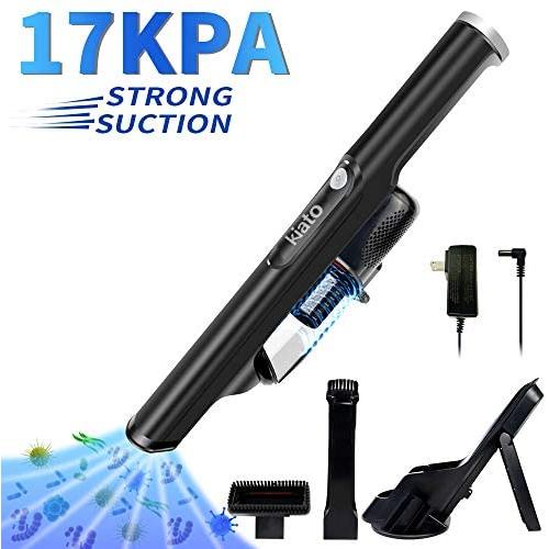 Handheld Vacuum, 17KPA Powerful Suction Rechargeable Cordless Hand Vacuum Cleaner with 200W Motor for Home Car Pet Hair Cleaning Dust