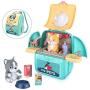 LBLA Pet Care Play Set for Kids Dog Cat Backpack Pretend Toys for Toddlers Educational Gifts for Girls Boys 17 Pieces LBLA Pet Care Play Set for Kids Dog Cat Backpack Pretend Toys for Toddlers Educational Gifts for Girls Boys 17 Pieces