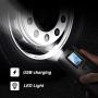 Portable Air Compressor - Vastar Mini Air Pump Tyre Inflator 100PSI / 2000mAh Rechargeable Lithium Battery with Digital LCD LED Light, Air Pressure Detection and Automatic for Car Bicycle Ball Tires