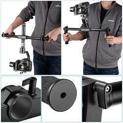 Neewer Dual Hand Grip for Neewer Crane M Zhiyun Crane M 3 Axis Hand Stabiliser Non-Slip Durable Camera Gimbal Space Aluminium Alloy Black