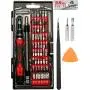 WIREHARD 62 in 1 Precision Computer and Smart Phone Repair Tool Kit, Extra Magnetic Steel Multi Specialty Bit FOR All iPhone Versions, MacBook, Tablet, Xbox, PlayStation Controller, Drone, Glasses