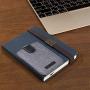 BIAJIYA Card Holder for Back of Phone RFID Blocking 5 Pull Credit Card Cash Cell Phone Wallet Pocket Canvas Pu Leather Stick-On ID Case for iPhone/Android/Samsung/Smartphones (Grey)