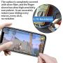 Mobile Game Controller Finger Sleeves 8 Pack, Silver Fiber 0.01"(0.5mm) Ultra-Thin Touch Screen Finger Cot Breathable Anti-Sweat Cell Phone Finger Covers for PUBG/Call of Duty for iPhone Android