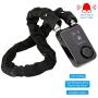 Solebe Bluetooth Smart Chain Lock Bike/Motorcycle/Gate/Door Keyless Lock with Anti Theft Alarm 110dB Phone APP Control(Black 31.5 Inch)