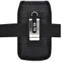Wonderfly Vertical Pouch for Flip Phone or Smartphone Up to 4.25x2.25x0.85 Inch in Dimensions, a Heavy Duty Rugged Nylon Canvas Carrying Case with Belt Clip, Hook-and-Loop Fastener