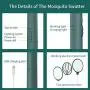 Endbug Rechargeable Fly Swatter Racket Handheld Bug Zapper with LED Light, USB Charging Electric Mosquito, Fly Insect Killer Indoor Outdoor (Green) Endbug Rechargeable Fly Swatter Racket Handheld Bug Zapper with LED Light, USB Charging Electric Mosquito, Fly Insect Killer Indoor Outdoor (Green)