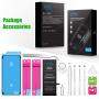 Battery for iPhone 6S Plus 3500mAh High Capacity iPhone 6S Plus Battery Replacement, Professional Complete Tool Kits with Two Adhesive Strips and User Manual 0 Cycle Upgraded (for iPhone 6S Plus Only)