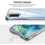 Samsung Galaxy S20 Case Clear 6.2 inch 2020, FLOVEME 3 in 1 Hybrid Duty Shockproof Protection Samsung S20 Case Armor Tough Basic Phone Case for Samsung S20 5G Case Cover Accessories for girls and boys