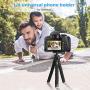 UBeesize Phone Tripod,Portable and Flexible Tripod with Wireless Remote and Universal Clip, Compatible with iPhone/Android/Camera GoPro,iPhone Tripod for Live Streaming Tiktok YouTube Video Recording