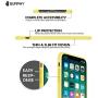 SURPHY Silicone Case for iPhone XR Case, Soft Liquid Silicone Shockproof Phone Case (with Microfiber Lining) Compatible with iPhone XR (2018) 6.1 inches (Yellow)