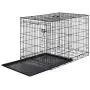 AmazonBasics Single-Door & Double-Door Folding Metal Dog or Pet Crate Kennel with Tray AmazonBasics Single-Door & Double-Door Folding Metal Dog or Pet Crate Kennel with Tray