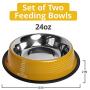 American Pet Supplies Dog Bowls, Set of 2 Non Skid & Non Tip Bowls for Puppies and Dogs