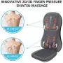 Comfier Full Back Massager with Heat -2D/3D Shiatsu Massage Seat Cushion with 10 Massage Nodes, Massage Chair Pad, Rolling Kneading Massage Pads for Back Pain Relief Comfier Full Back Massager with Heat -2D/3D Shiatsu Massage Seat Cushion with 10 Massage Nodes, Massage Chair Pad, Rolling Kneading Massage Pads for Back Pain Relief