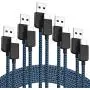 USB Type C Cable 3A Fast Charging 5-Pack (3/3/6/6/10 FT) Premium Nylon Braided, Compatible Samsung Galaxy S10 S9 S8 Plus Note 10 9 8,Moto Z Z3,LG V50 G8,Other USB C Devices(Blue) USB Type C Cable 3A Fast Charging 5-Pack (3/3/6/6/10 FT) Premium Nylon Braided, Compatible Samsung Galaxy S10 S9 S8 Plus Note 10 9 8,Moto Z Z3,LG V50 G8,Other USB C Devices(Blue)