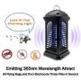 Bug Zapper,Powerful Insect Killer,Electric Mosquito Zappers Killer - Insect Fly Trap,with Uv Mosquito Lamp for Indoor,Home