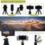 Endurax Flexible Tripod for Phone Camera Tripod Stand with Universal Cell Phone & Tablet Holder Mount Compatible with iPhone, iPad, DSLR, Sports Camera, Remote Shutter Included for Selfie or Vlogging