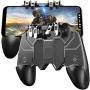 4 Trigger Mobile Game Controller with Cooling Fan Adjustable Stand for PUBG - Call of Duty - Fortnite - 6 Finger Mode L1R1 or L2R2 Gaming Grip