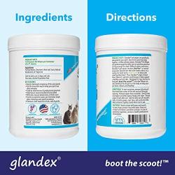 Glandex Pet Wipes, Cleansing & Deodorizing Anal Gland Hygienic Wipe​s for Dogs & Cats with Vitamin E, Skin Conditioners and Aloe