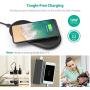 Wireless Charging Pad RAVPower Qi Fast Wireless Charger with 4 Coils 10W for Galaxy S9+ S9 S8+ S8, Compatible iPhone Xs MAX XR XS X 8 Plus & All Qi-Enabled Devices (QC 3.0 Adapter Included)