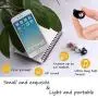 Mini Invisible Bluetooth Earbud,V4.1 Stereo Wireless Bluetooth Earphone with Built-in Mic,Sports Noise Cancelling in-Ear Headphone for iPhone Samsung and Other Android Phones (Black)
