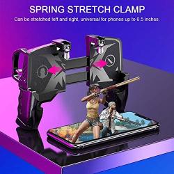 vividesire K21 PUGB Helper Four - Finger Linkage Game Handle Controller Peace Elite Fast Shooting Button Controller Game Trigger Joystick for Cell Phone
