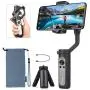 Hohem iSteady X - 3-Axis 0.5 lbs Lightweight Smartphone Gimbal Foldable Handheld Pocket Stabilizer Youtuber Vlogger Live Video for iPhone 11 Pro Max X XS, Android - Black