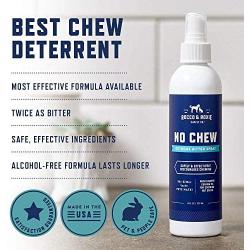 Rocco & Roxie No Chew Extreme Bitter Spray for Dogs – Stop Dog Chewing Deterrent – Best Alcohol Free Anti Chew Puppy Repellent Formula for Puppies and Cats - More Bitter Than Apple (8oz)