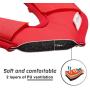The Combo of VR Face Silicone Cover Mask Pad & Head Strap Pad Cushion Compatible for Oculus Quest Sweatproof Light Blocking (Washable) for Virtual Reality Headset (Red)