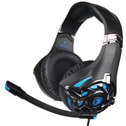 SADES Stereo Gaming Headset-Xbox One Headset Wired Gaming Headphones with Noise Canceling Mic, Over Ear Headphones Compatible with PS4, Xbox One, Nintendo Switch, PC, Mac, Laptop - 822