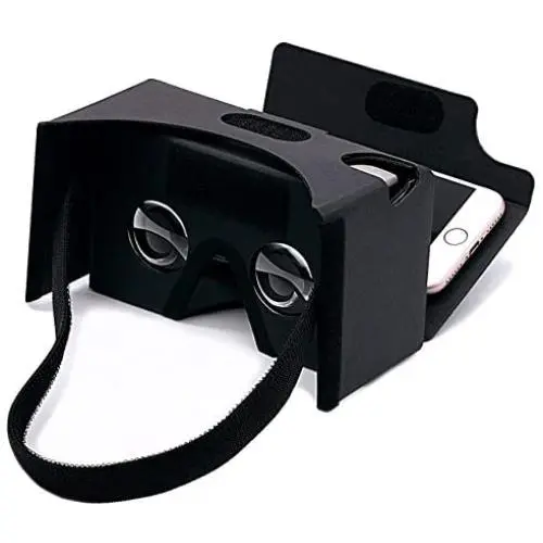 Google Cardboard,VR Headsets 3D Box Virtual Reality Glasses with Big Clear 3D Optical Lens and Comfortable Head Strap for All 3-6 Inch Smartphones (VR2.0 Black, 1 Pack) Google Cardboard,VR Headsets 3D Box Virtual Reality Glasses with Big Clear 3D Optical Lens and Comfortable Head Strap for All 3-6 Inch Smartphones (VR2.0 Black, 1 Pack)
