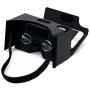 Google Cardboard,VR Headsets 3D Box Virtual Reality Glasses with Big Clear 3D Optical Lens and Comfortable Head Strap for All 3-6 Inch Smartphones (VR2.0 Black, 1 Pack)