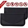 2 Pack Faraday Bag for Phones, RFID Blocking Faraday Key Fob Protector, Faraday Cage Signal Blocker, Cell Phone Key Fob Protector (Large) 2 Pack Faraday Bag for Phones, RFID Blocking Faraday Key Fob Protector, Faraday Cage Signal Blocker, Cell Phone Key Fob Protector (Large)