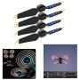 Rechargeable LED Light Flash Low-Noise Foldable Quick-Release Propellers with USB Cable for DJI Mavic Pro/Mavic Platinum Drone (2 Pairs)