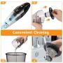 Car Vacuum, JOJOY LUX Portable Car Vacuum Cleaner High Power 5000PA Handheld Vacuum for Wet Dry Use with Stainless Steel HEPA Filter for Quick Car Cleaners