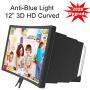Cell Phone Screen Magnifier Amplifier, Anzhee 2020 Newest Design 12" Curved 3D HD Anti-Blue Light Adjustable Foldable Mobile Phone Screen Enlarger Compatible for iPhone Samsung & All Smartphone Video